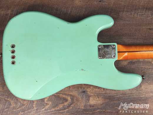 Aged Sonic Blue T-Bass Matching Headstock