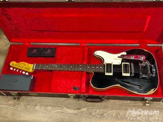 Relic Black Thinline Gibson Scale Duesenberg