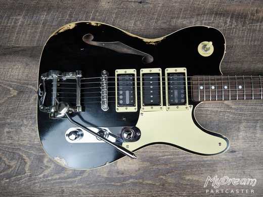 Relic Black Thinline Gibson Scale Lollar Freeway