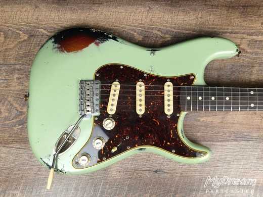 Surf Green over Sunburst Izabella