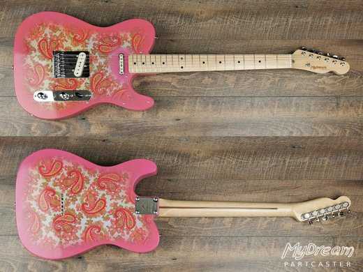 Pink Paisley Tele Tapped Pickups