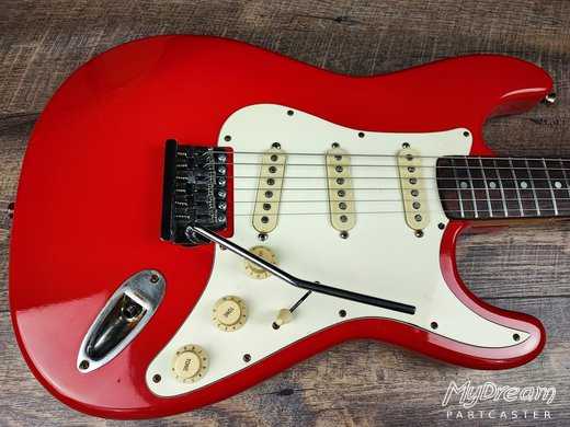 Real Vintage Red - Stock Fender Strat pickups