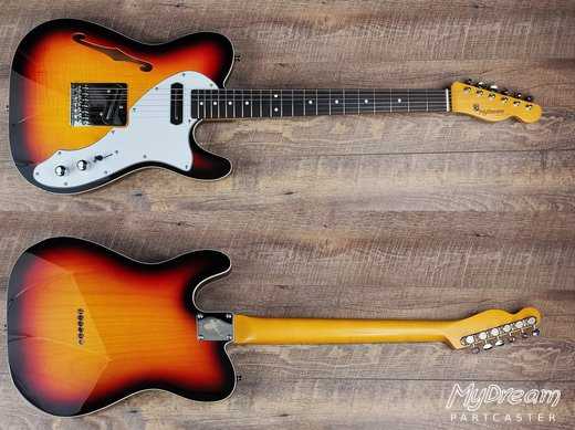 Thinline Sunburst Babicz Charlie Christian Quarter Sawn